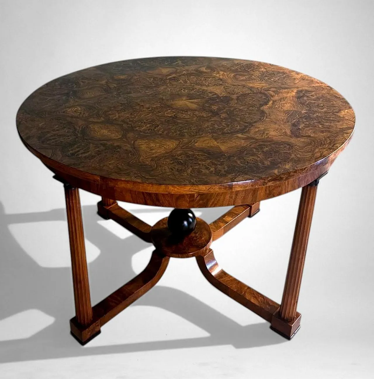Tavolo rotondo in stile Biedermeier, '800 5