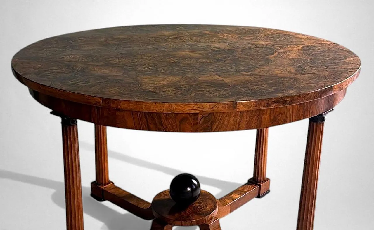Tavolo rotondo in stile Biedermeier, '800 7