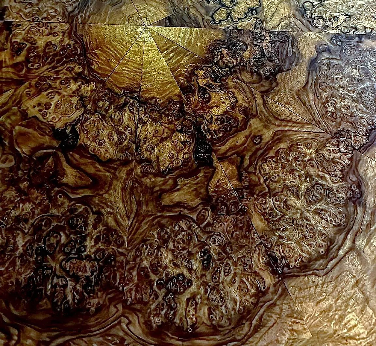 Tavolo rotondo in stile Biedermeier, '800 12
