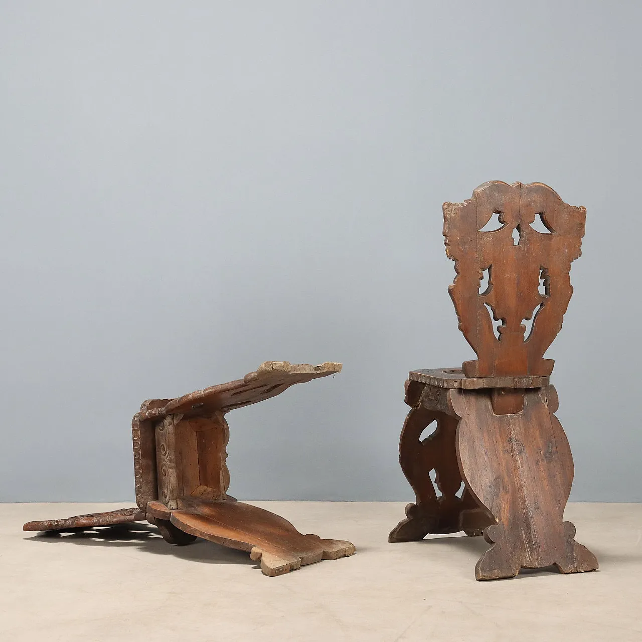 4 Sedie in stile Barocco, 19th century 10