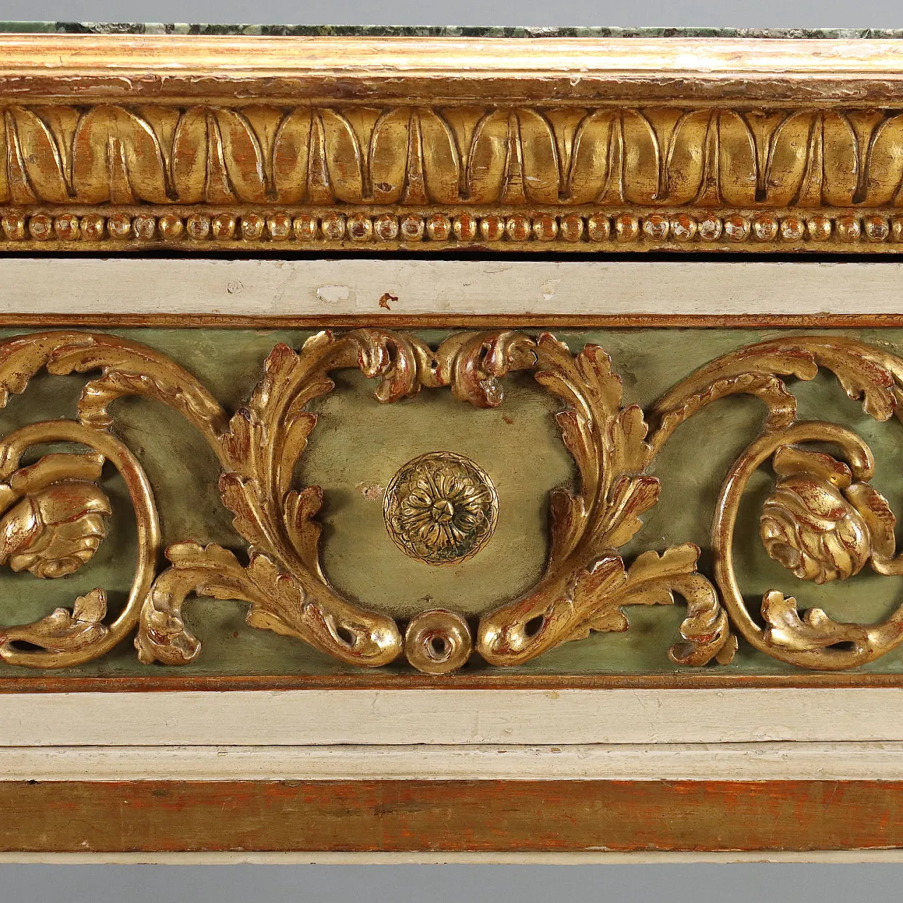 Tavolo eclettico laccato e dorato, '800 8