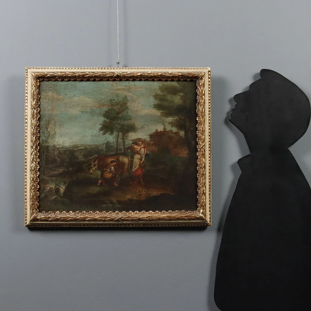 Paesaggio con Figure, olio su tela, '700 4
