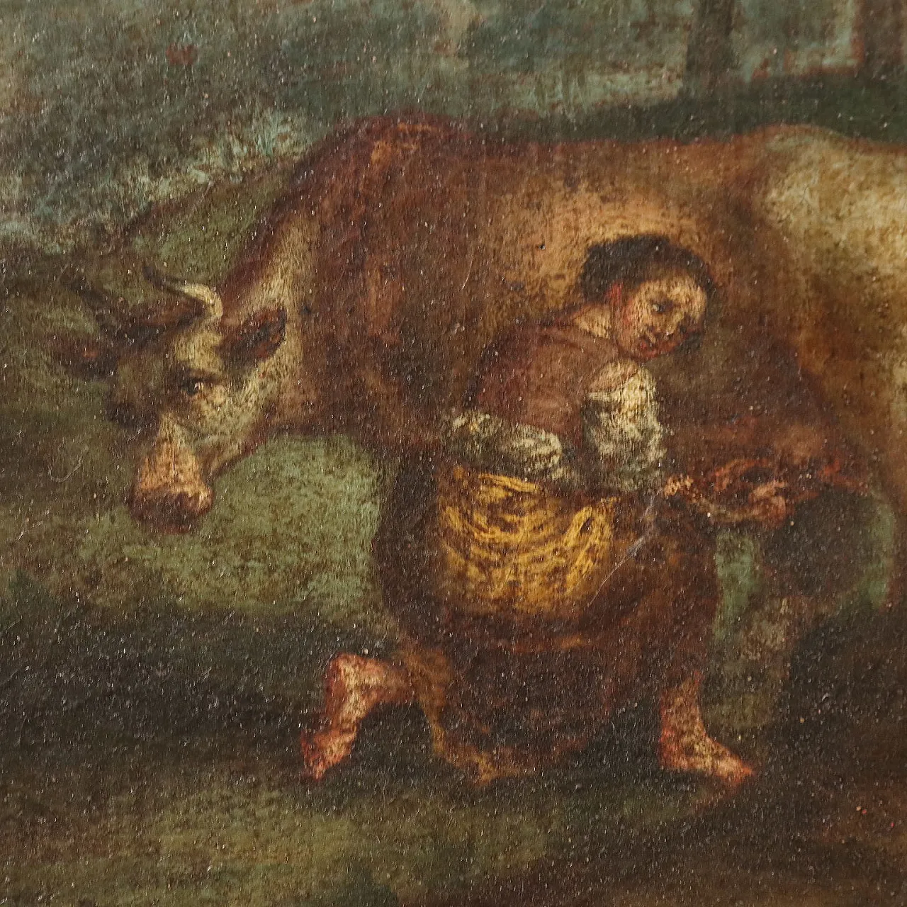 Paesaggio con Figure, olio su tela, '700 6
