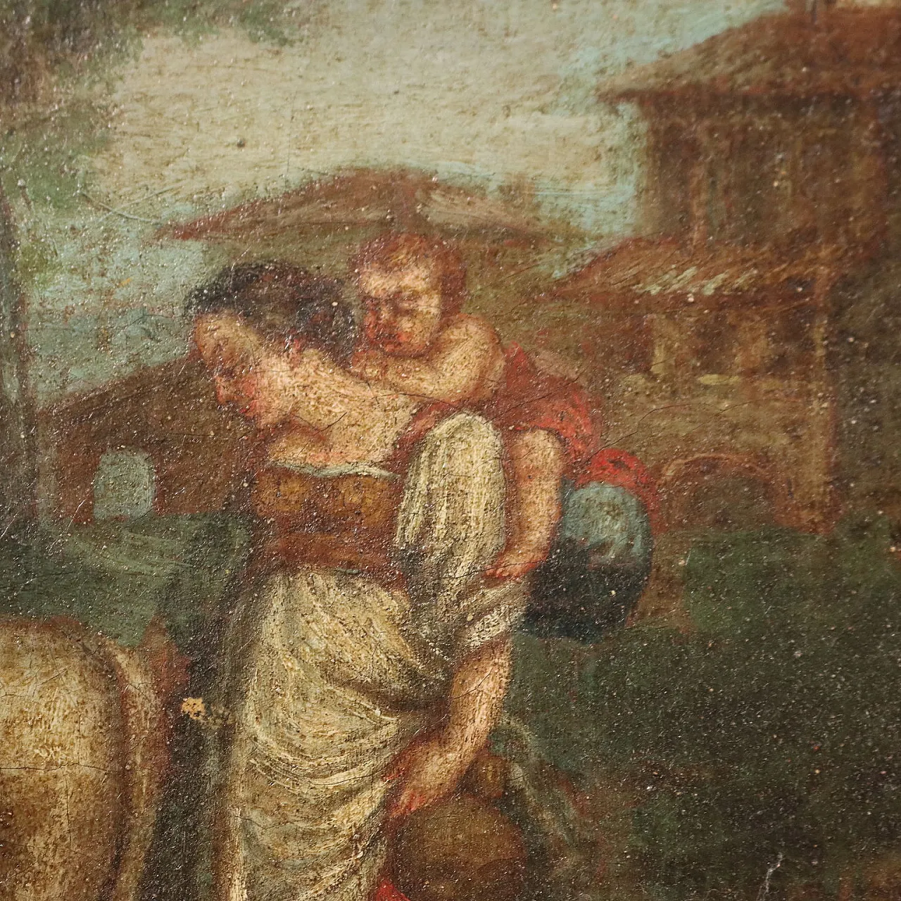 Paesaggio con Figure, olio su tela, '700 7