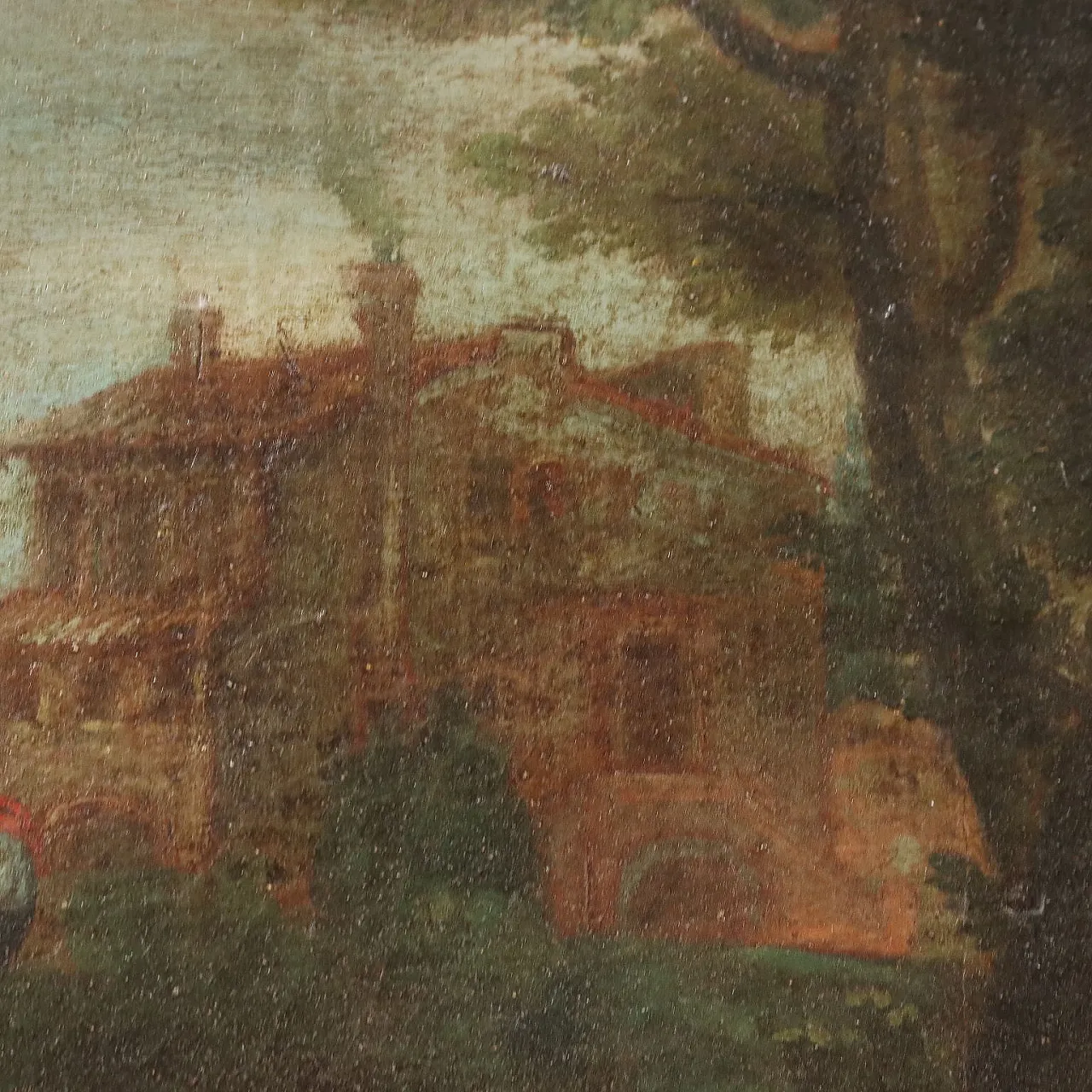 Paesaggio con Figure, olio su tela, '700 8