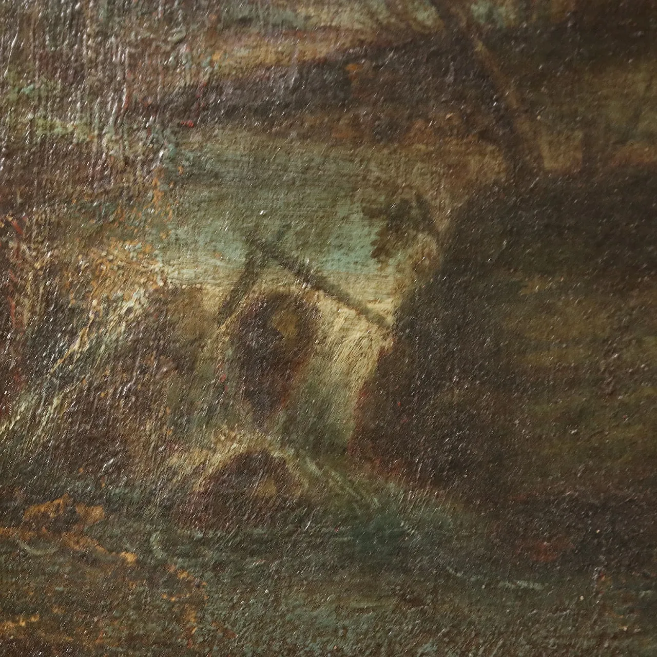 Paesaggio con Figure, olio su tela, '700 9