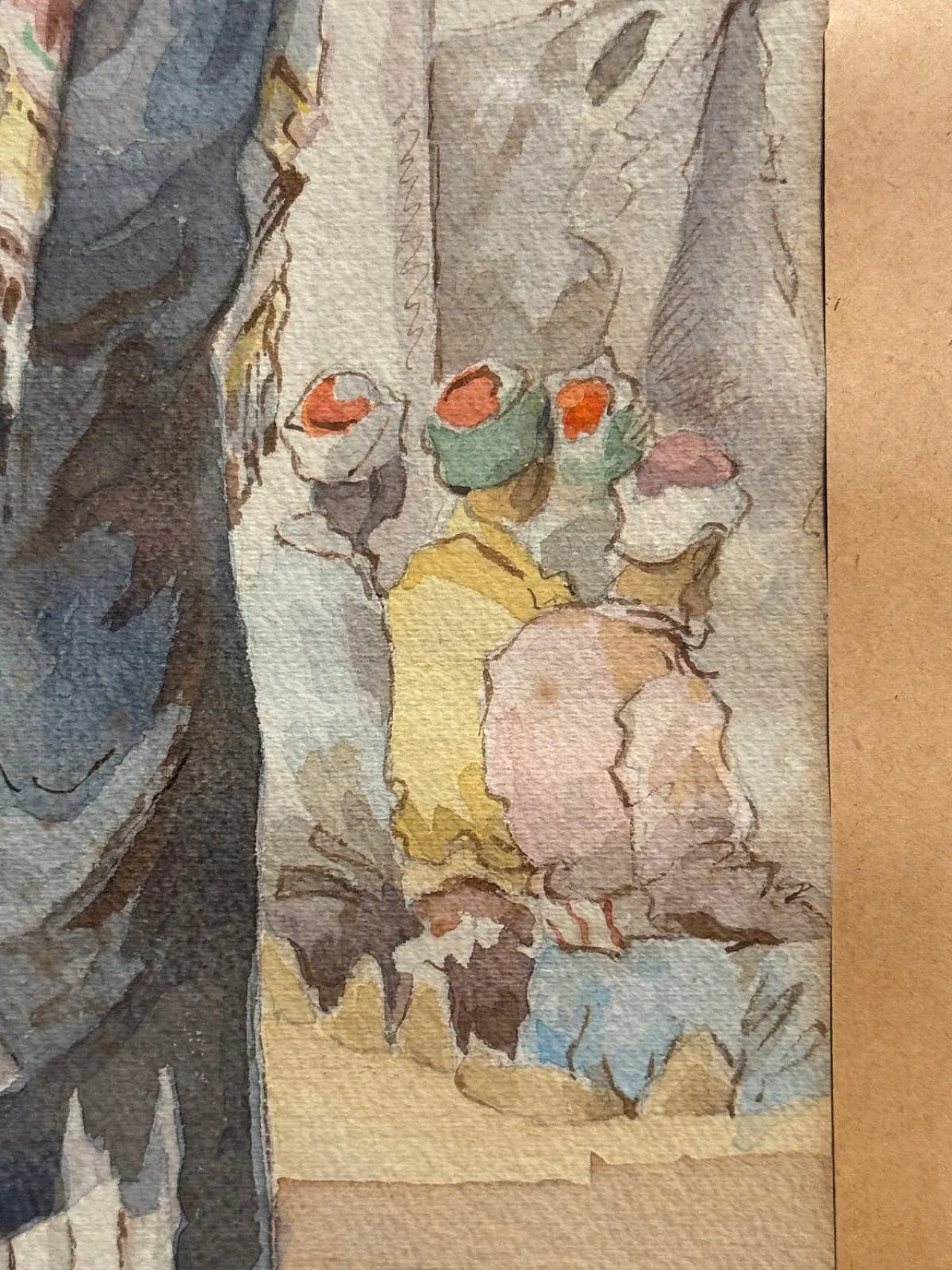 Coppia di acquerelli orientalisti firmati di Carl Werner, '800 7