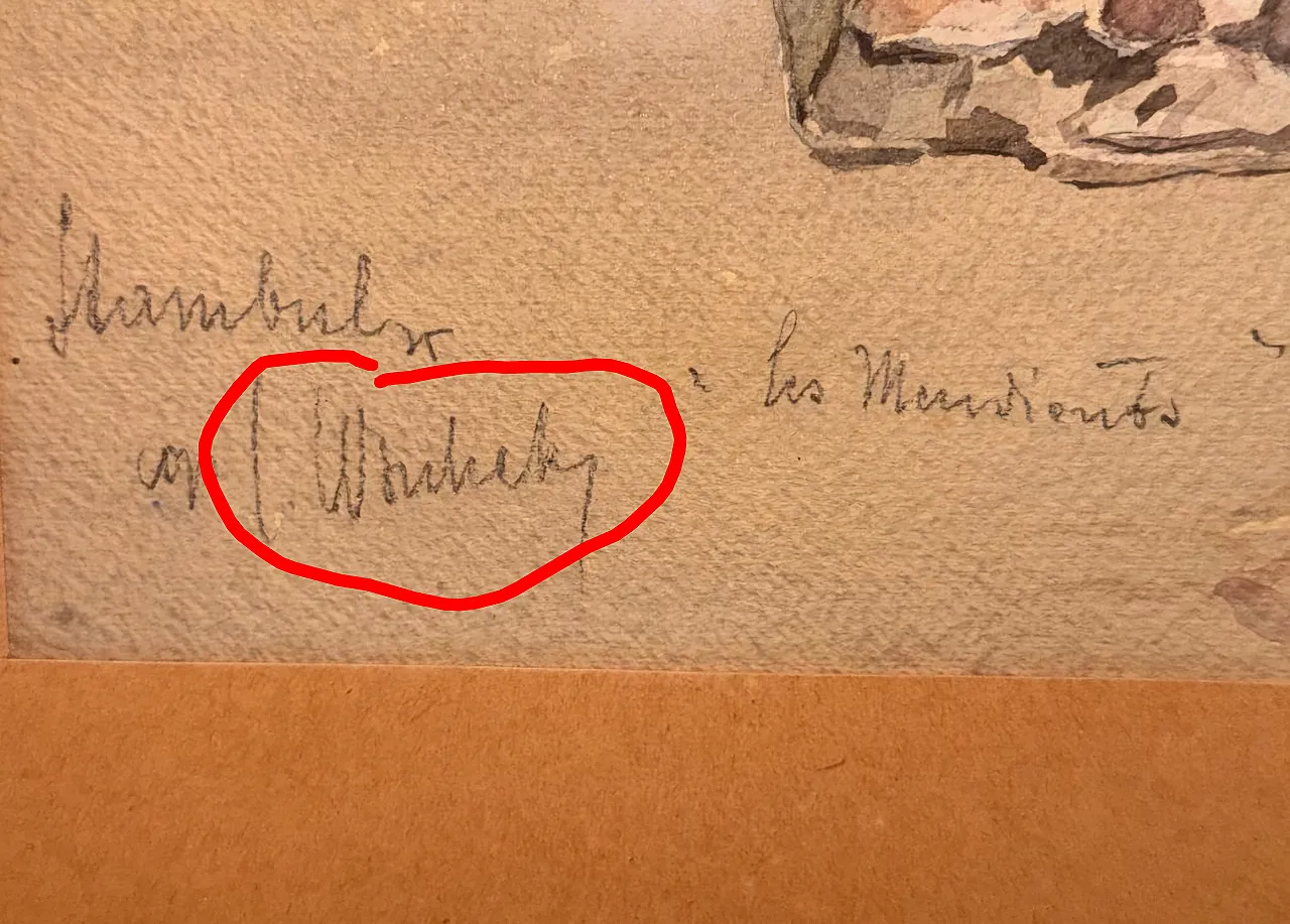 Coppia di acquerelli orientalisti firmati di Carl Werner, '800 17