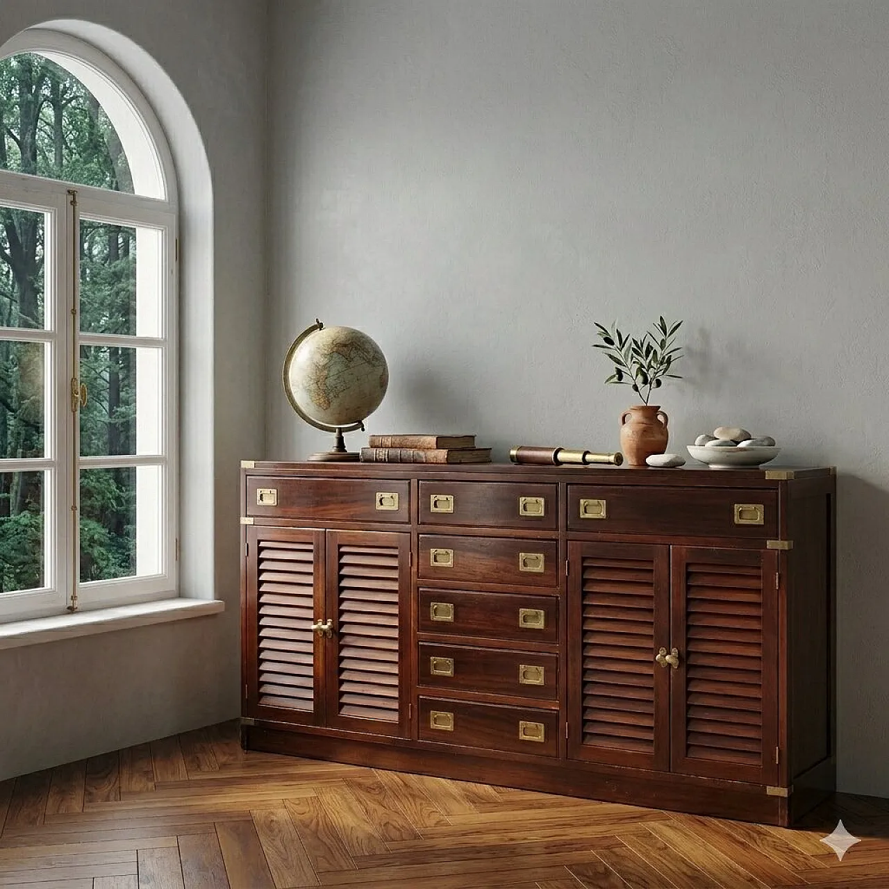Sideboard in marine style by La Vecchia Mare, 20th century 2
