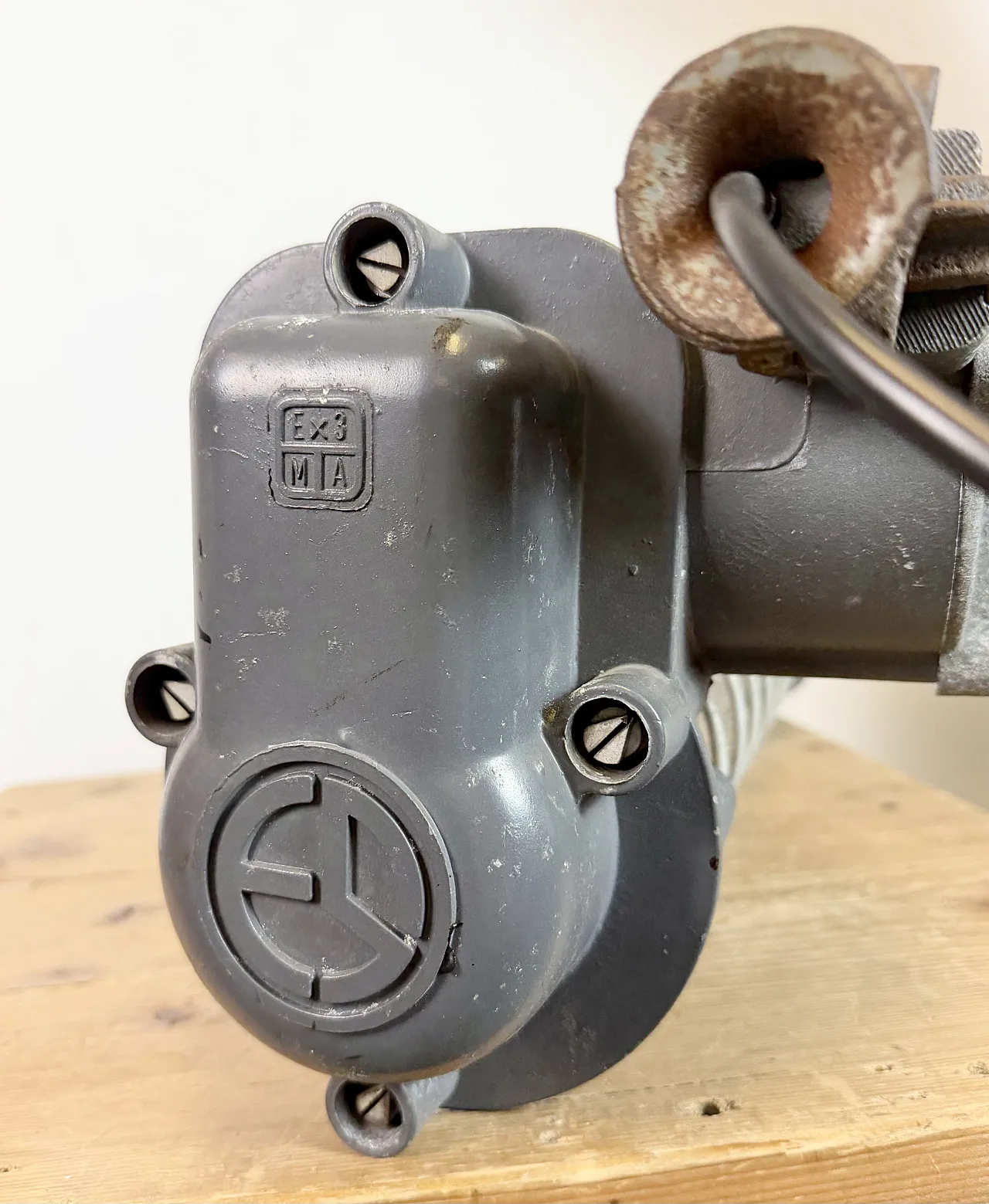 Grey Industrial Hanging Tube Light from Elektrosvit, 1970s 23