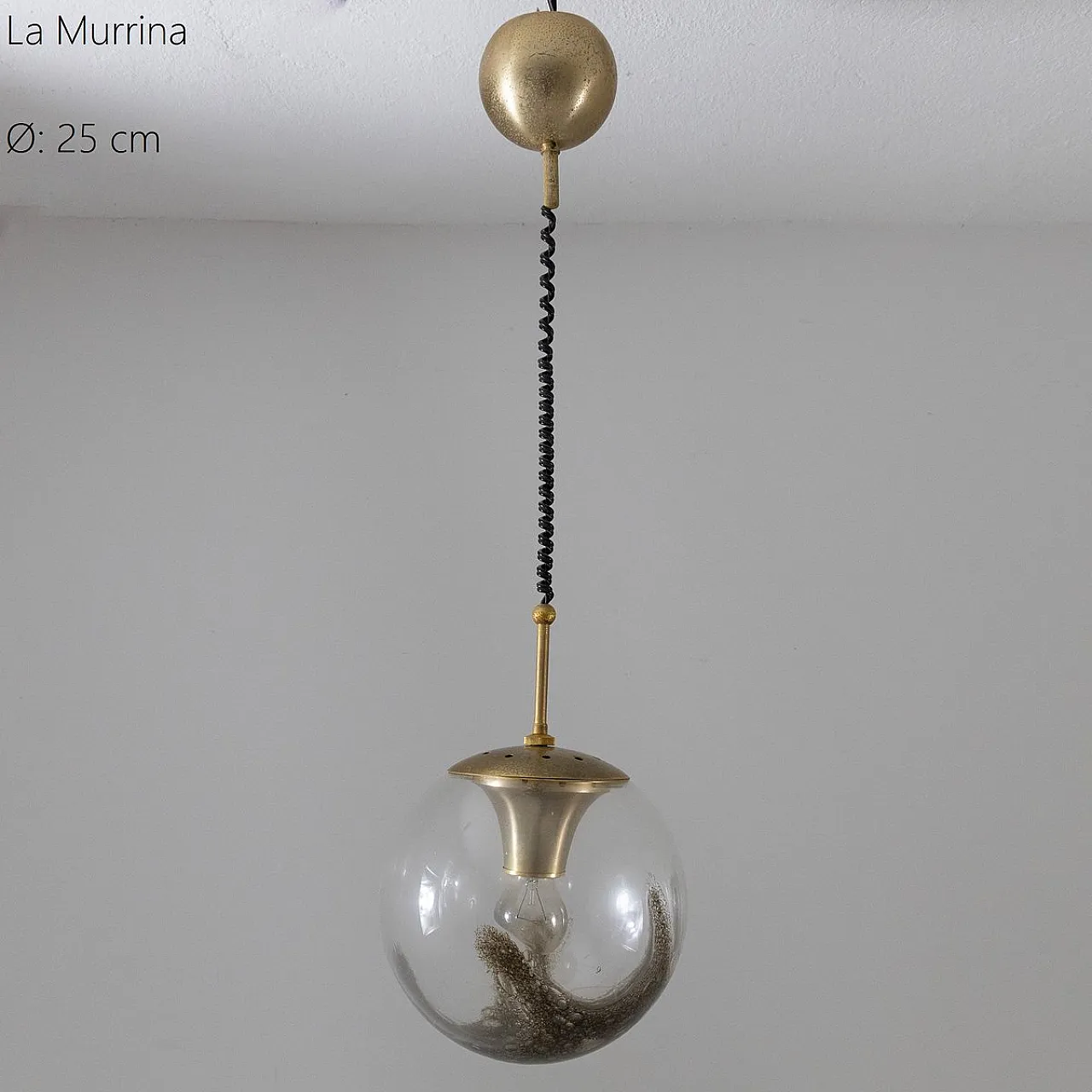 Lampada a sospensione piccola de La Murrina, anni '70 1