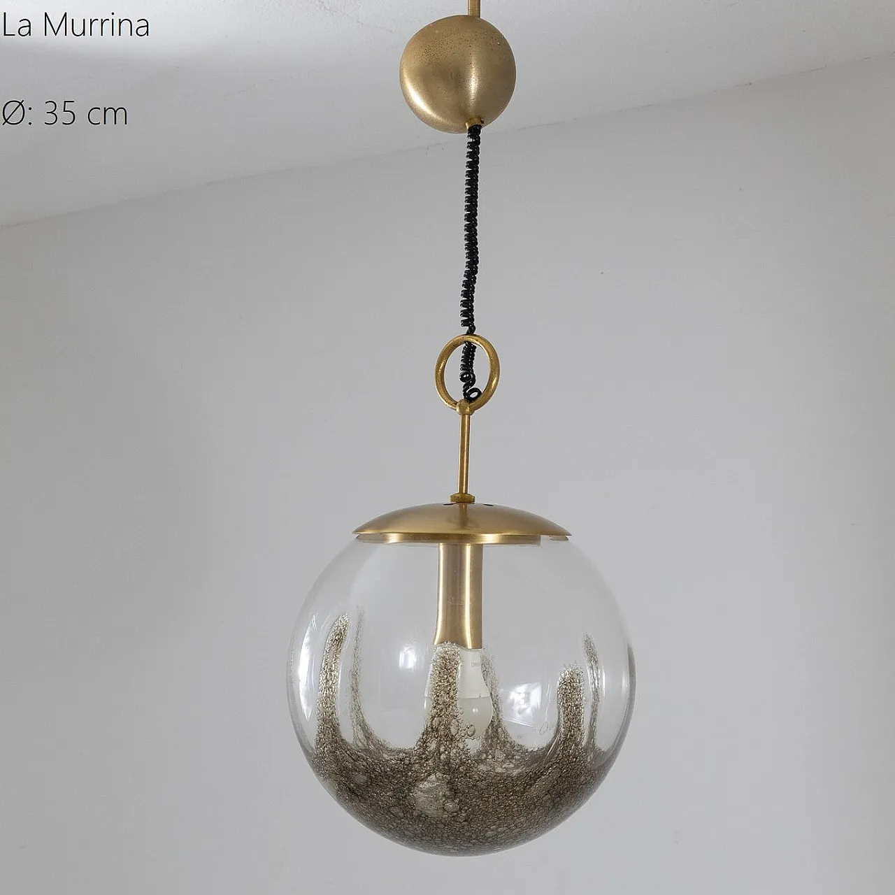 Lampada a sospensione grande di La Murrina, anni '70 2