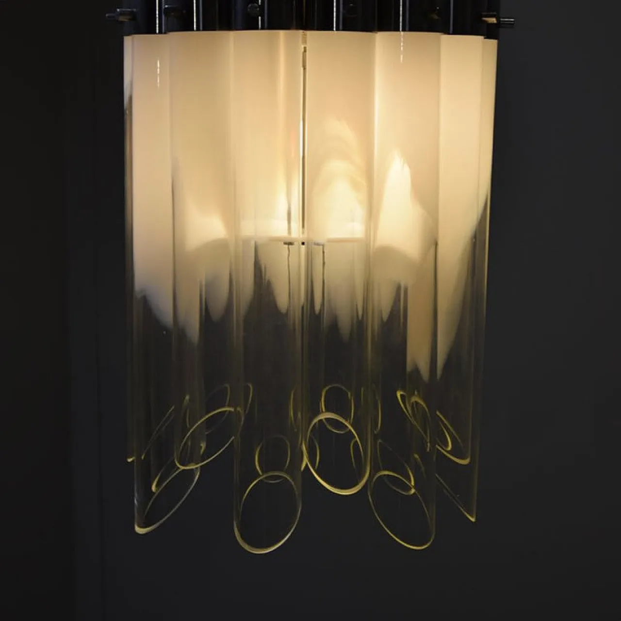 Space Age ceiling lamp from Goffredo Reggiani, 1970s 5