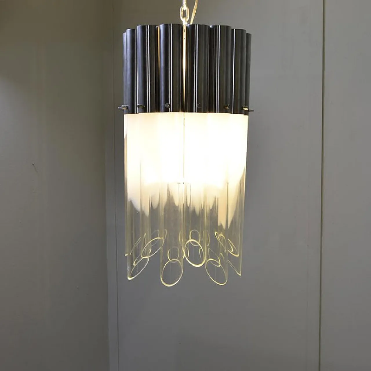 Space Age ceiling lamp from Goffredo Reggiani, 1970s 6