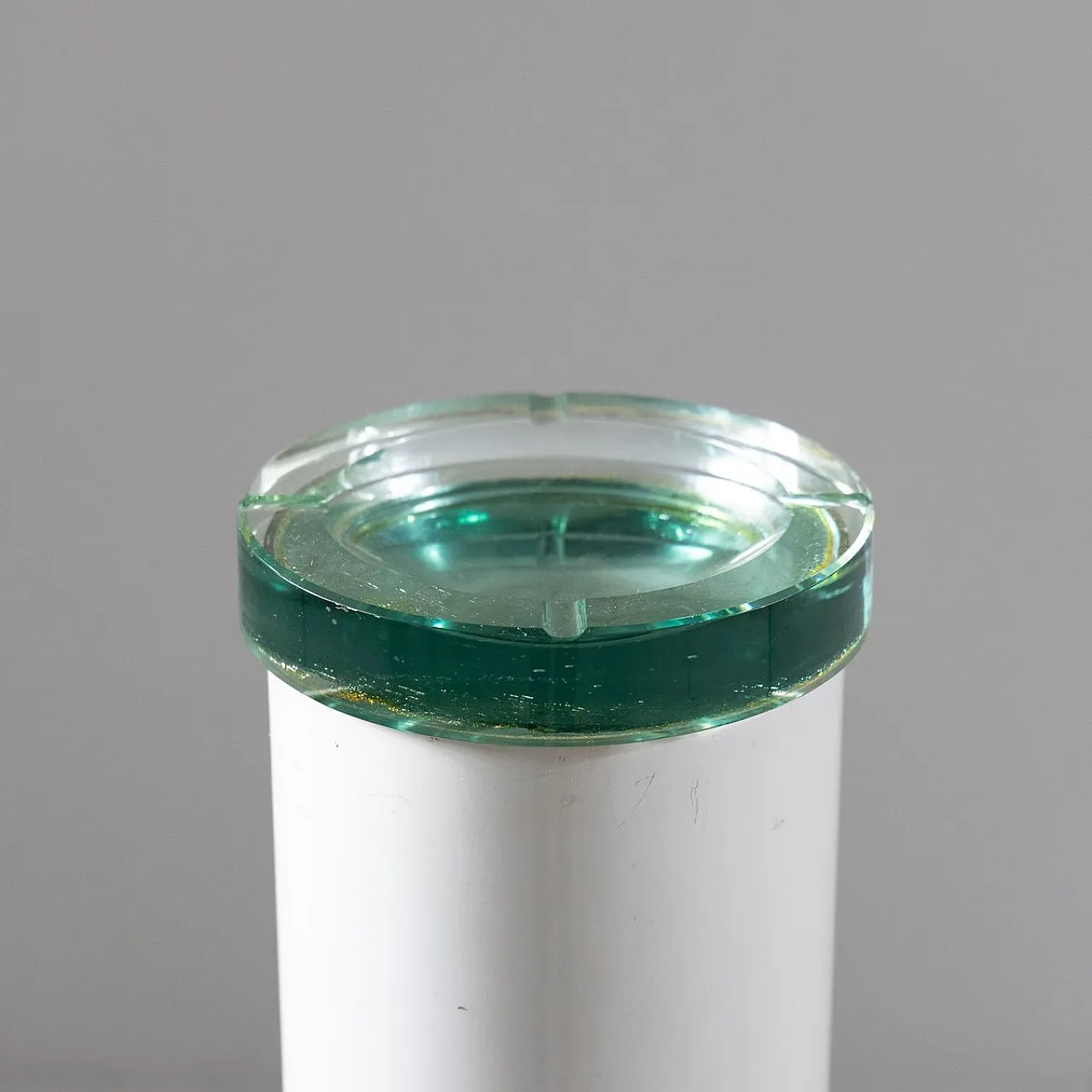 Luminous metal and glass ashtray, 1950s 8