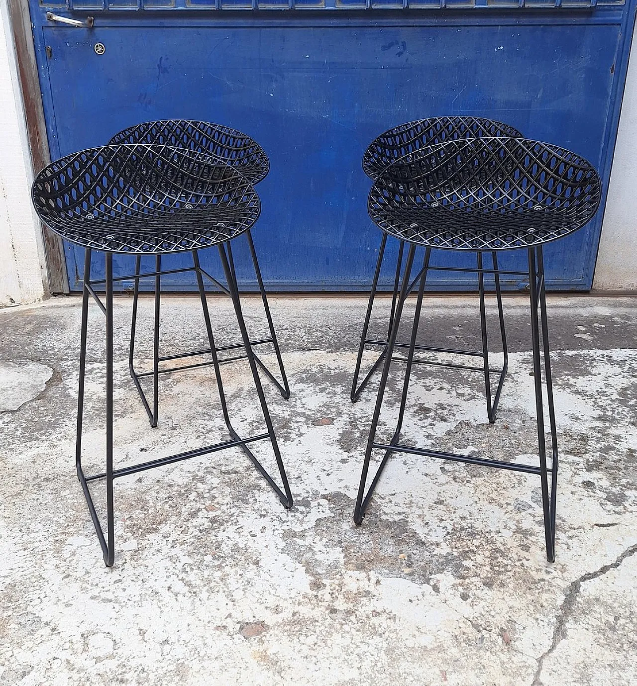 4 Sgabelli alti Smatrik di Tokujin Yoshioka per Kartell, anni 2000 3