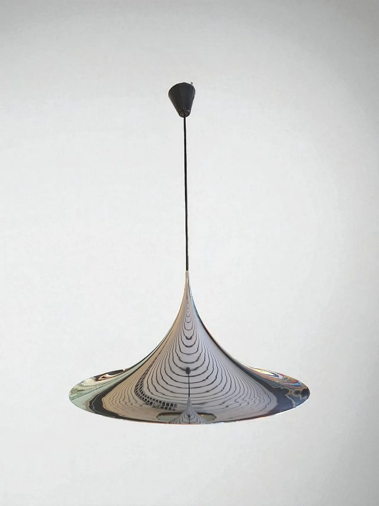 Chrome pendant lamp by Bonderup & Thorup for Fog & Morup, 1970s 1