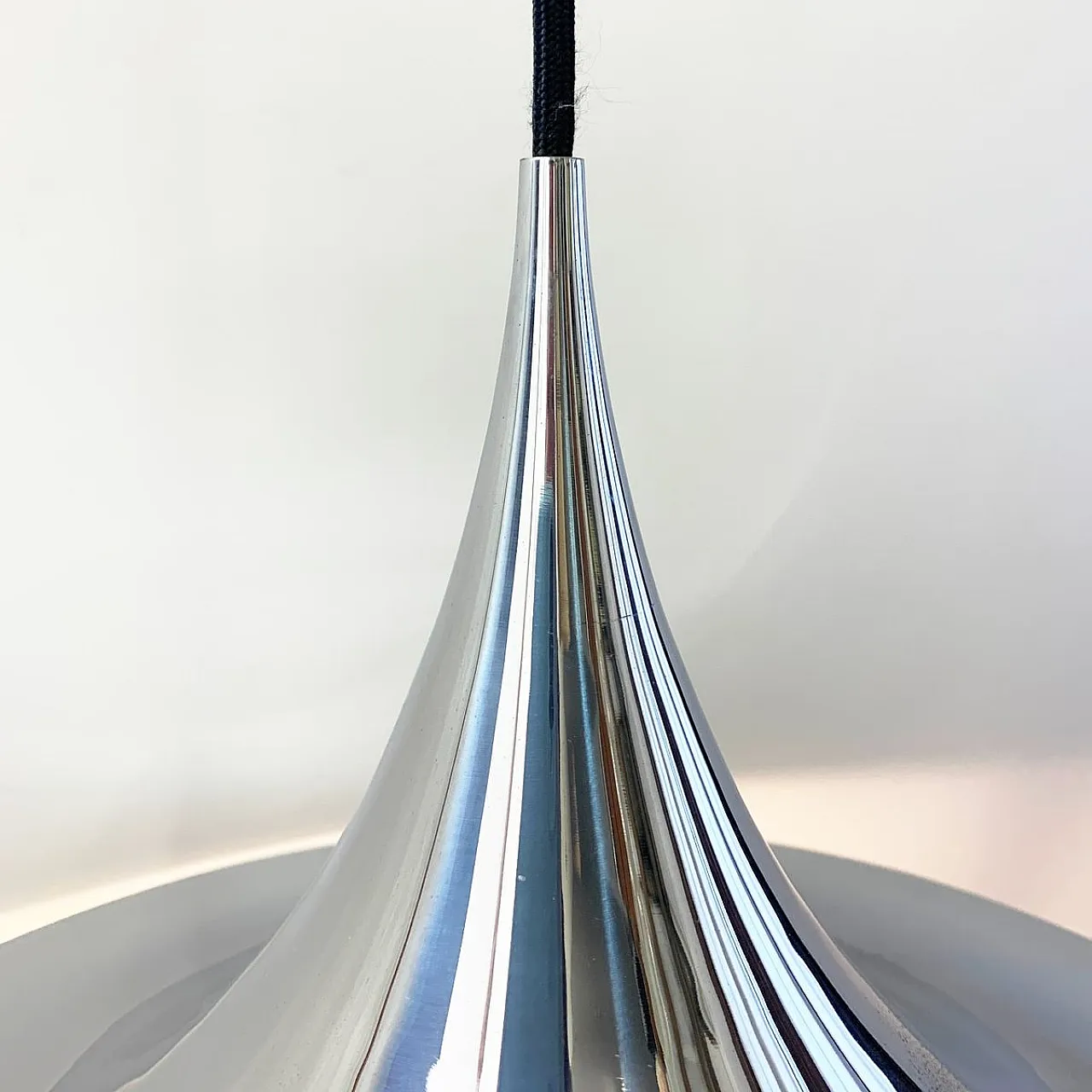 Chrome pendant lamp by Bonderup & Thorup for Fog & Morup, 1970s 4