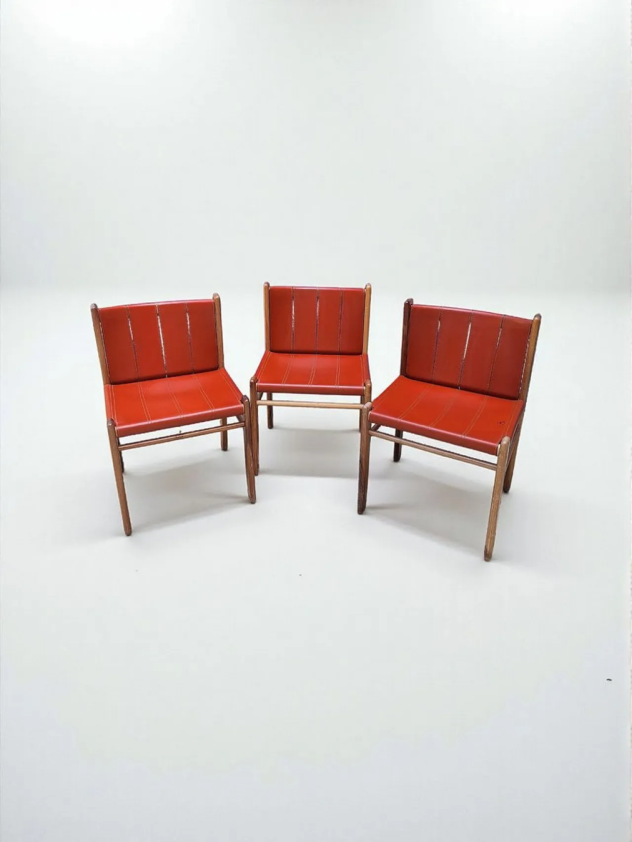 3 Model 830 dining chairs by Gianfranco Frattini for Bernini, 1980s 1