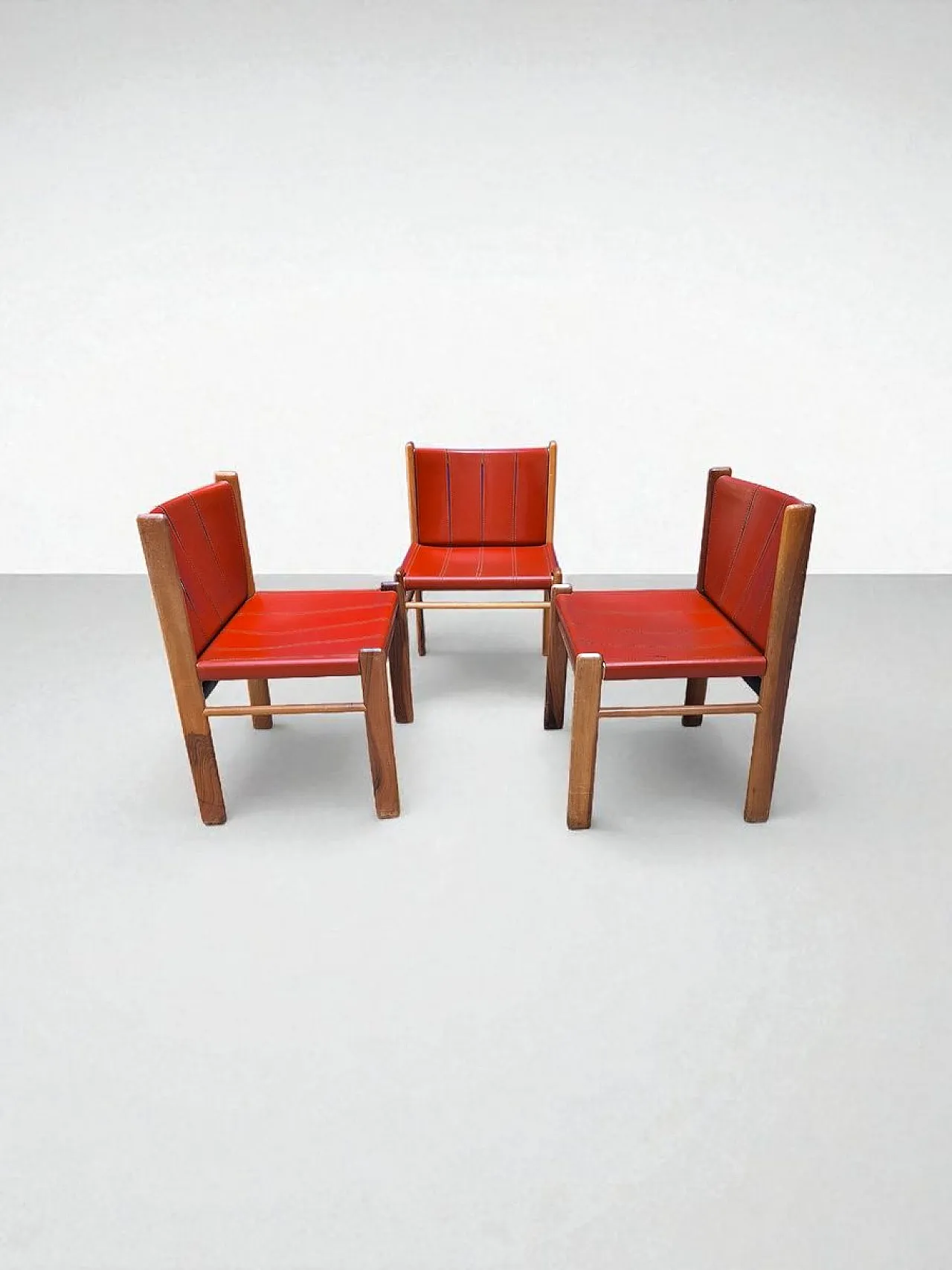 3 Model 830 dining chairs by Gianfranco Frattini for Bernini, 1980s 2