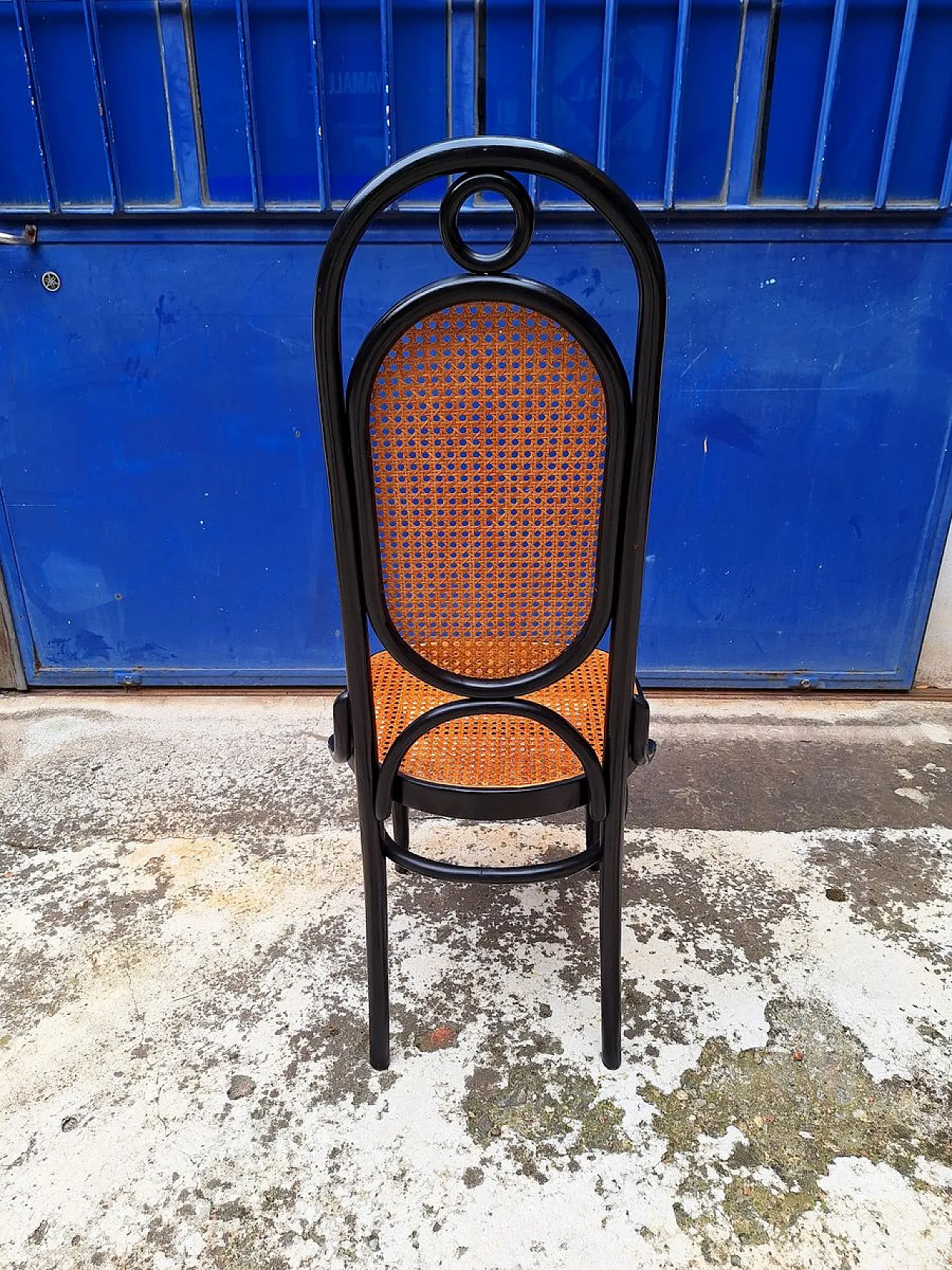 6 Model 21 chairs in beech and straw, 1970s 3