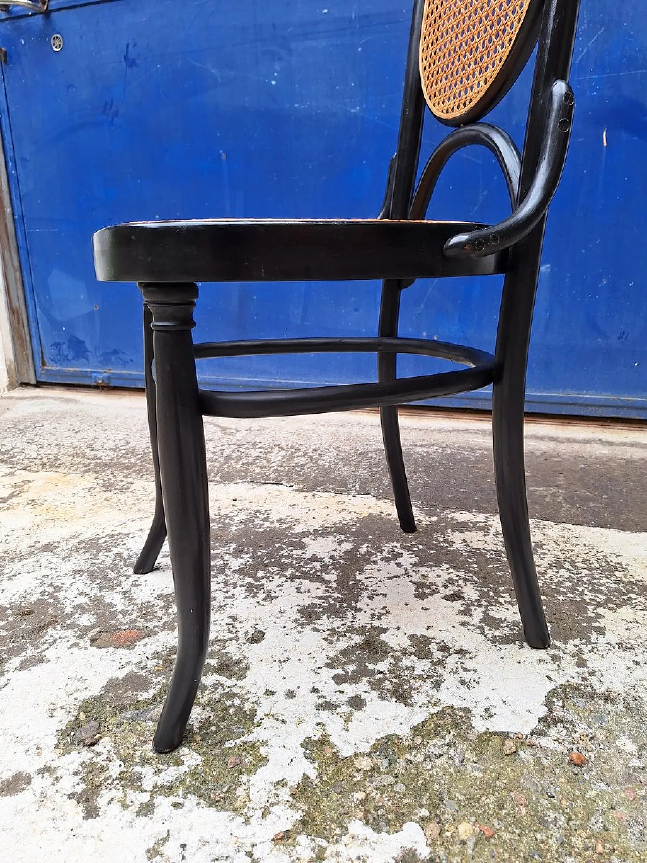 6 Model 21 chairs in beech and straw, 1970s 6