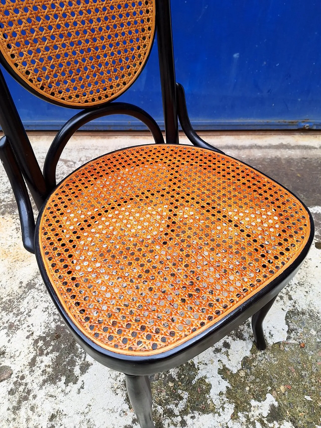 6 Model 21 chairs in beech and straw, 1970s 12