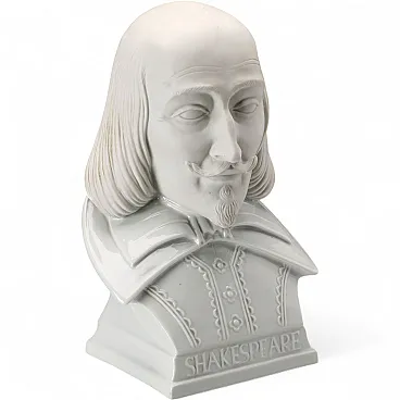 Busto di William Shakespeare in Porcellana Herend Hungary, '900