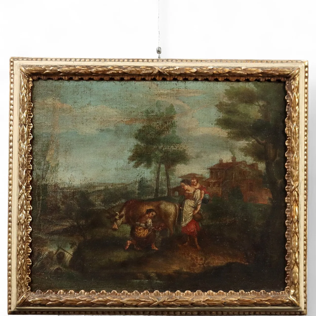 Paesaggio con Figure, olio su tela, '700 13
