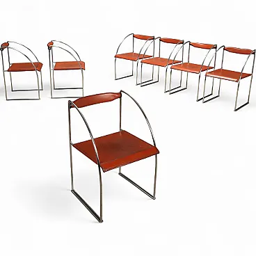 7 Patoz chairs by Francesco Soro, 20th century