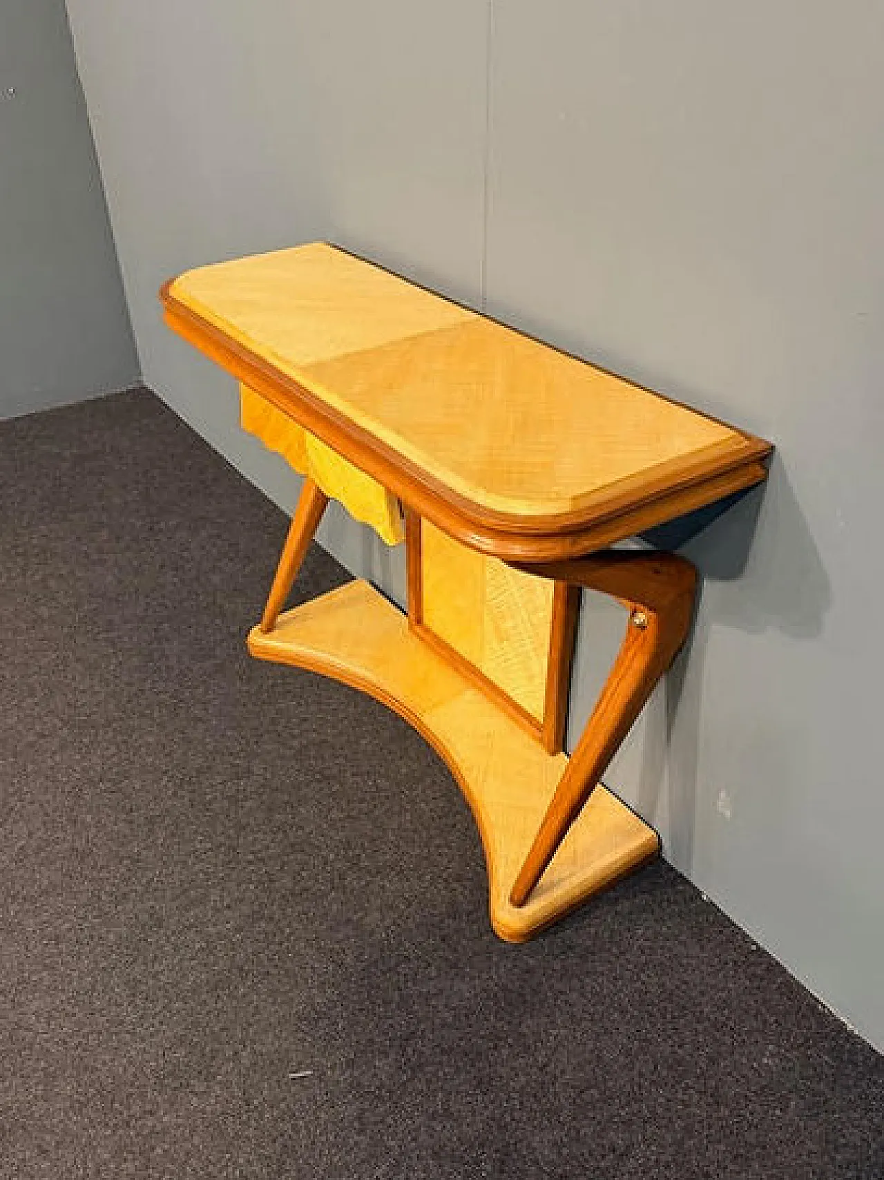 Consolle con specchiera, anni '60 3