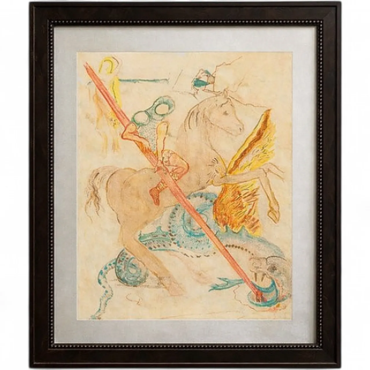 Salvador Dalí, Saint George and the Dragon, etching, 20th century 11
