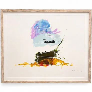 Mario Schifano, Old love dies, serigrafia, anni '90