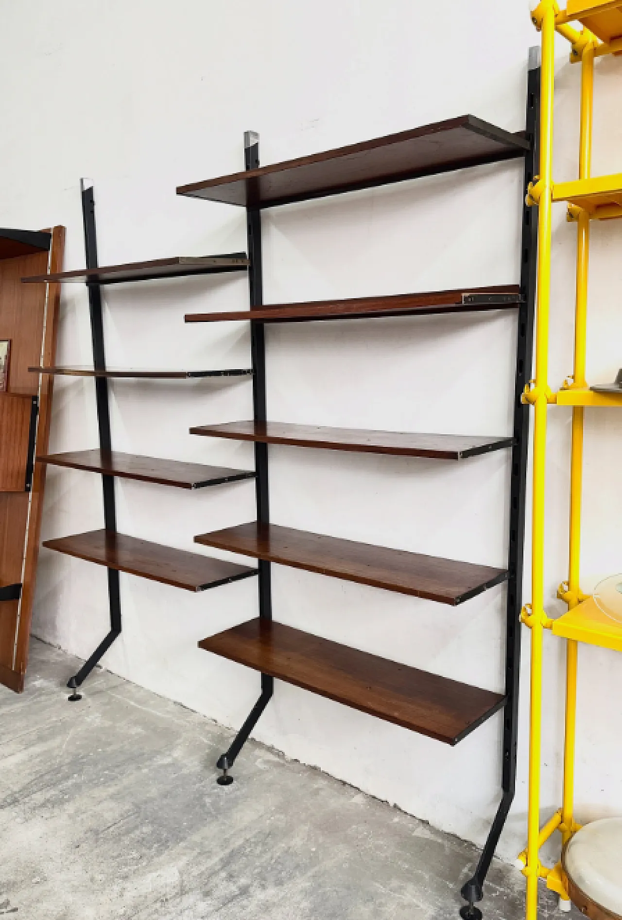Modular wall library by Ico Parisi for MIM Rome, 1960s 2