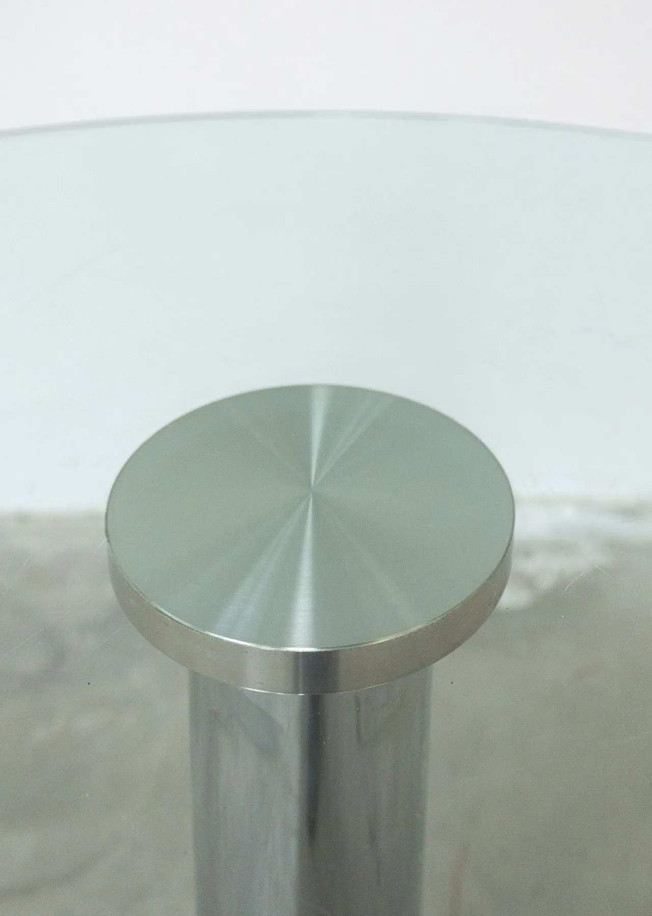 Calligaris Planet glass and chrome steel table, 20th century 6