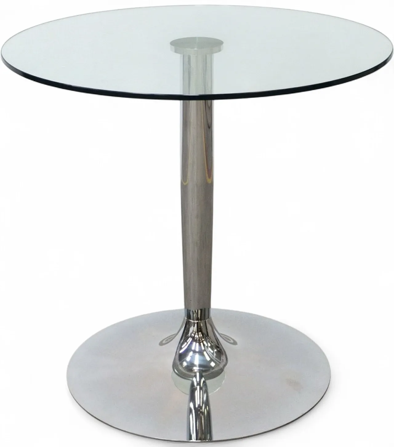 Calligaris Planet glass and chrome steel table, 20th century 9