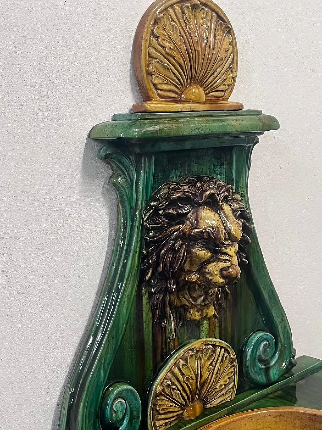 Glazed terracotta fountain from Vietri di Salerno, 1990s 4
