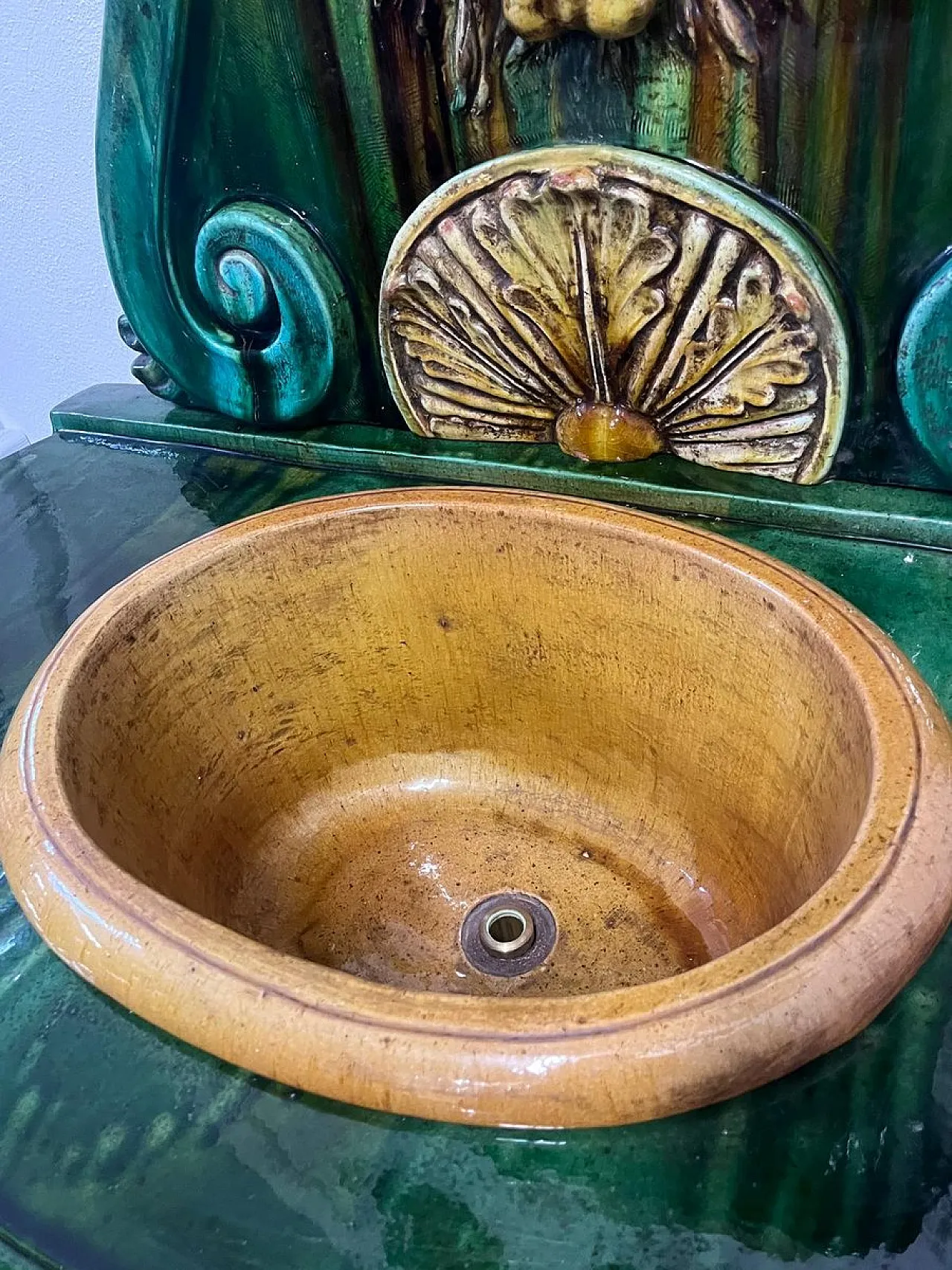 Glazed terracotta fountain from Vietri di Salerno, 1990s 6