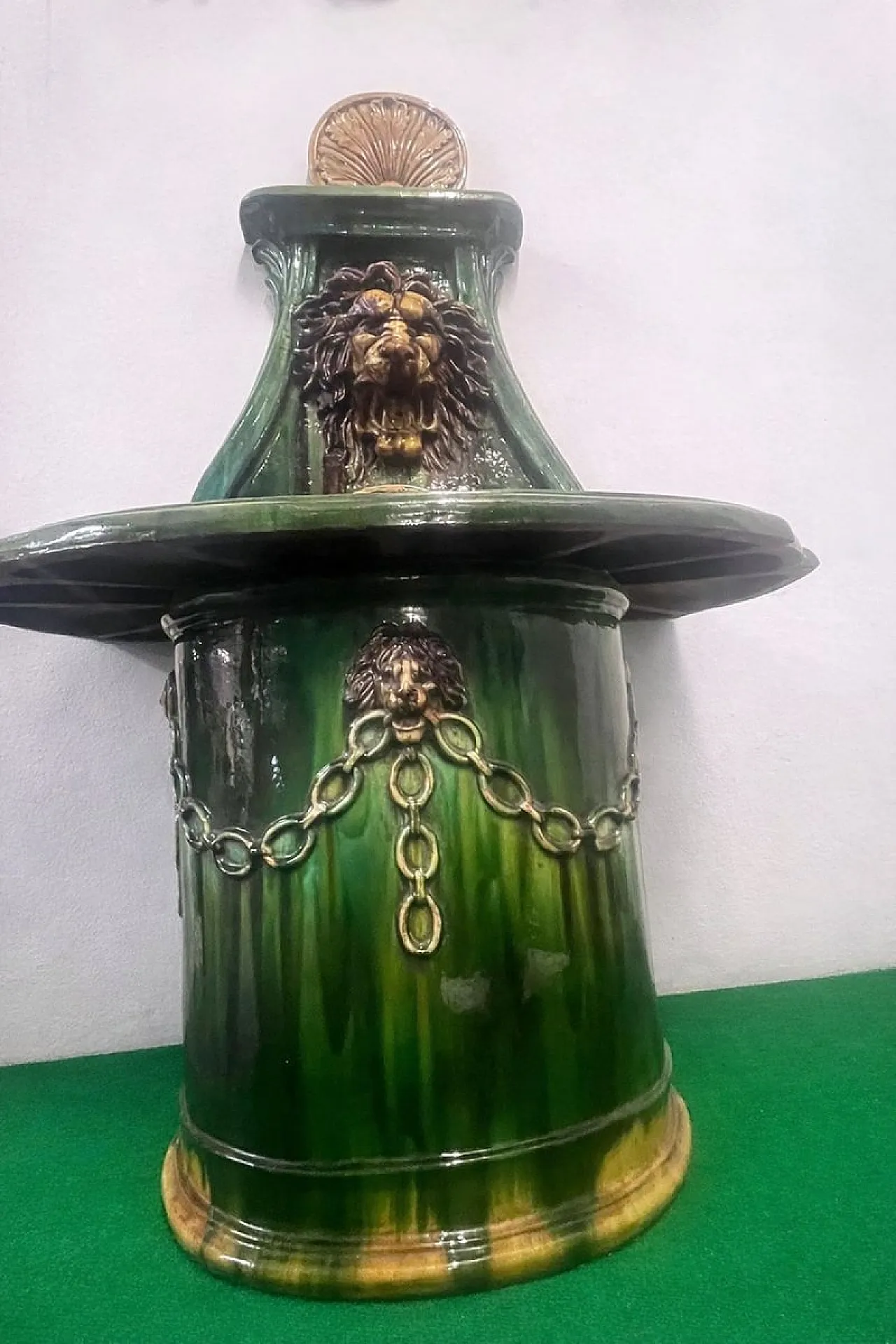Glazed terracotta fountain from Vietri di Salerno, 1990s 11