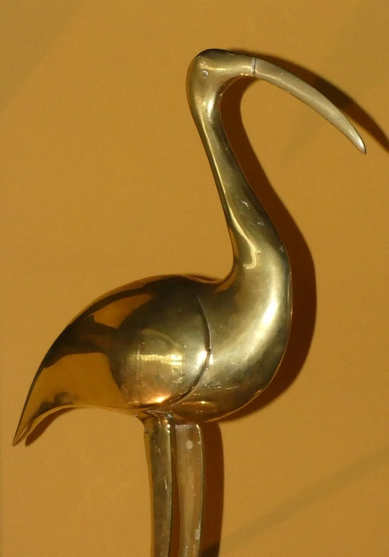 Coppia di sculture Ibis in ottone, anni '60 2