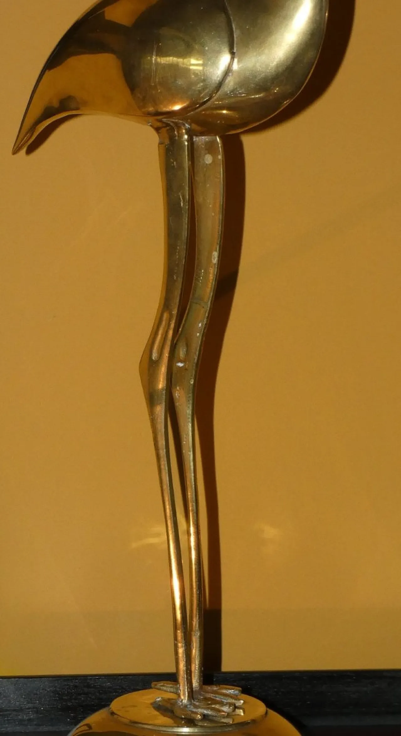 Coppia di sculture Ibis in ottone, anni '60 3