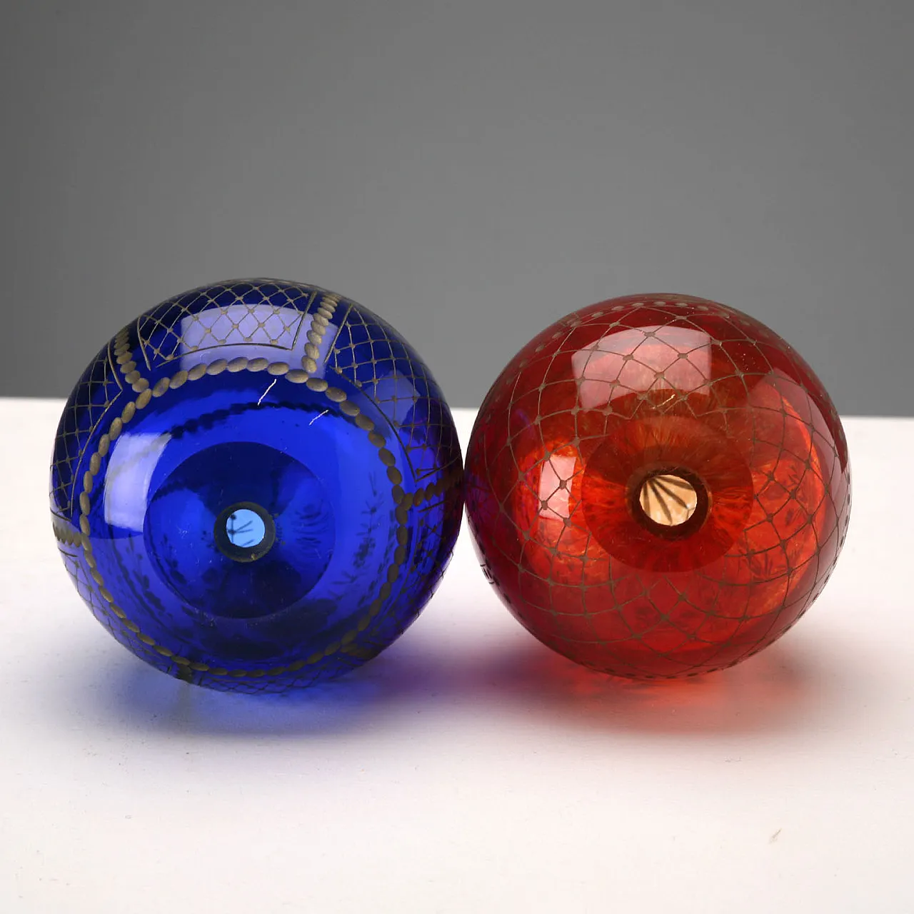 4 Glass eggs in faberge style, 20th century 8
