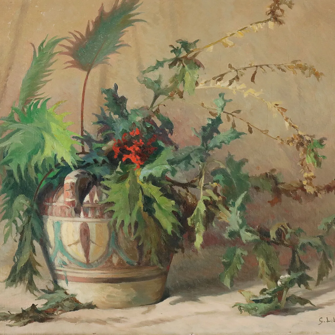 Gaston Louis Le Monnier, oil on canvas, 20th century 3