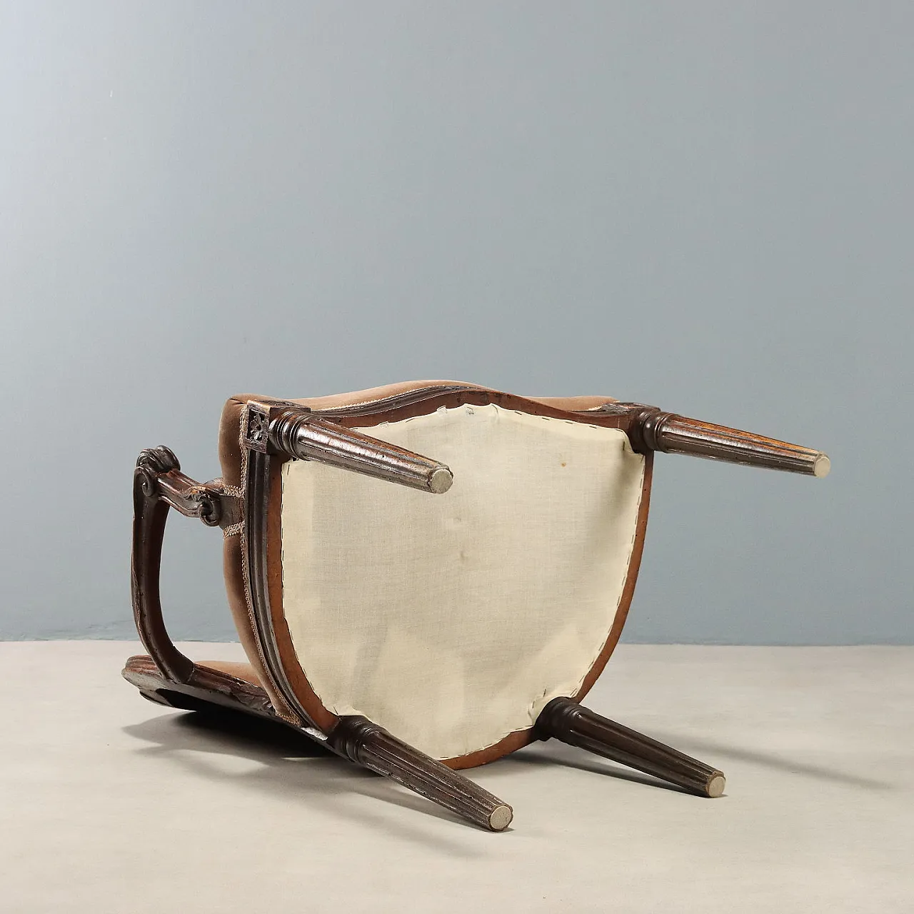 Neoclassical walnut armchair, 18th century 9
