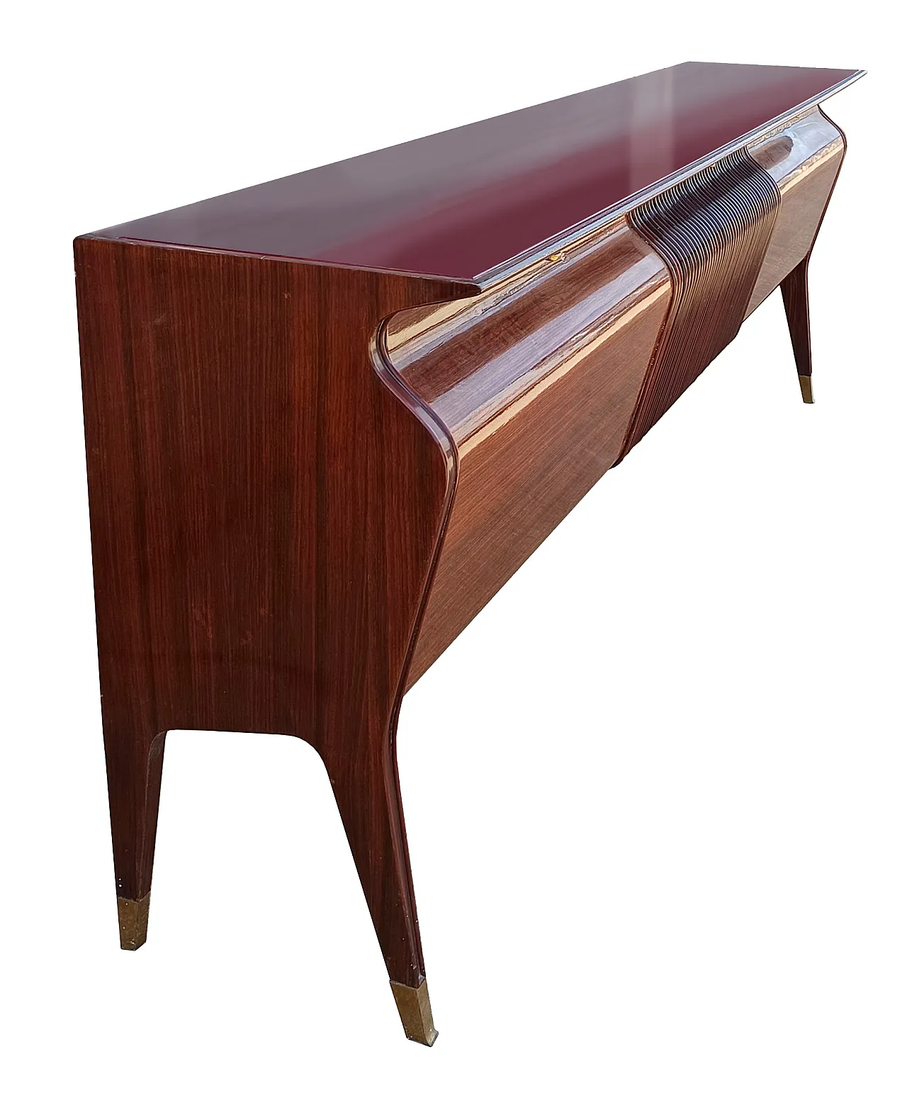 Mid-Century Italian Osvaldo Borsani sideboard with mirror, 40s 6