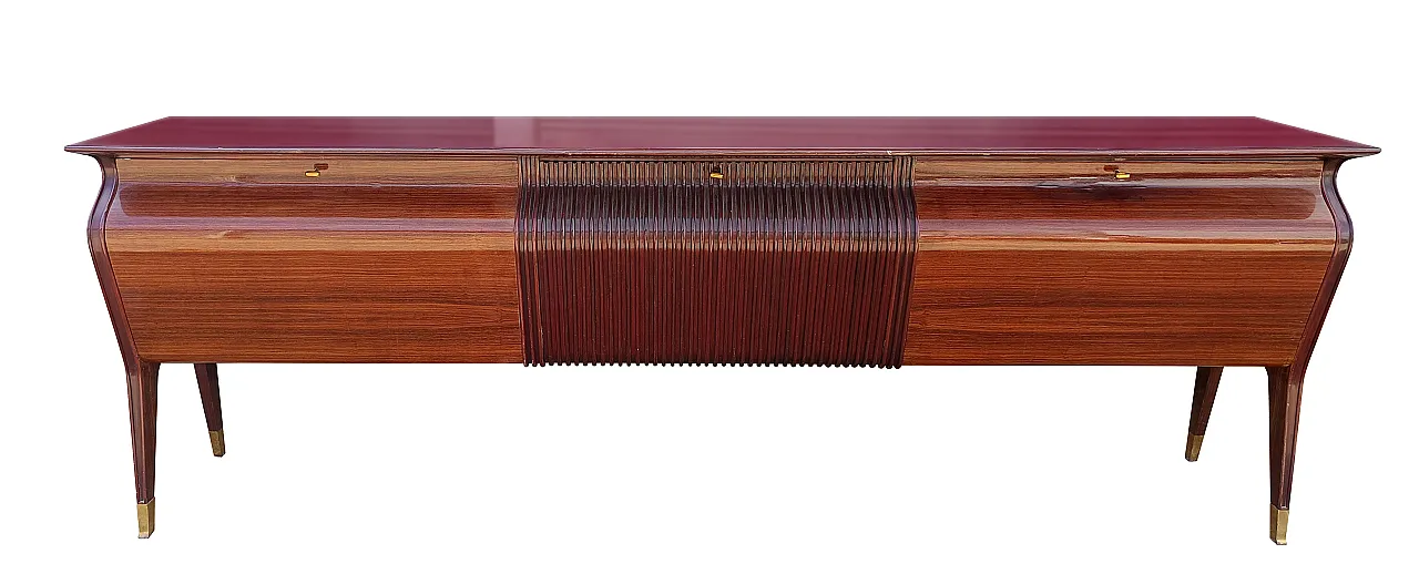 Mid-Century Italian Osvaldo Borsani sideboard with mirror, 40s 7