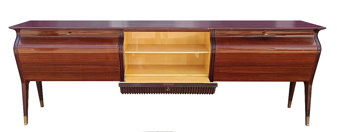 Mid-Century Italian Osvaldo Borsani sideboard with mirror, 40s 9