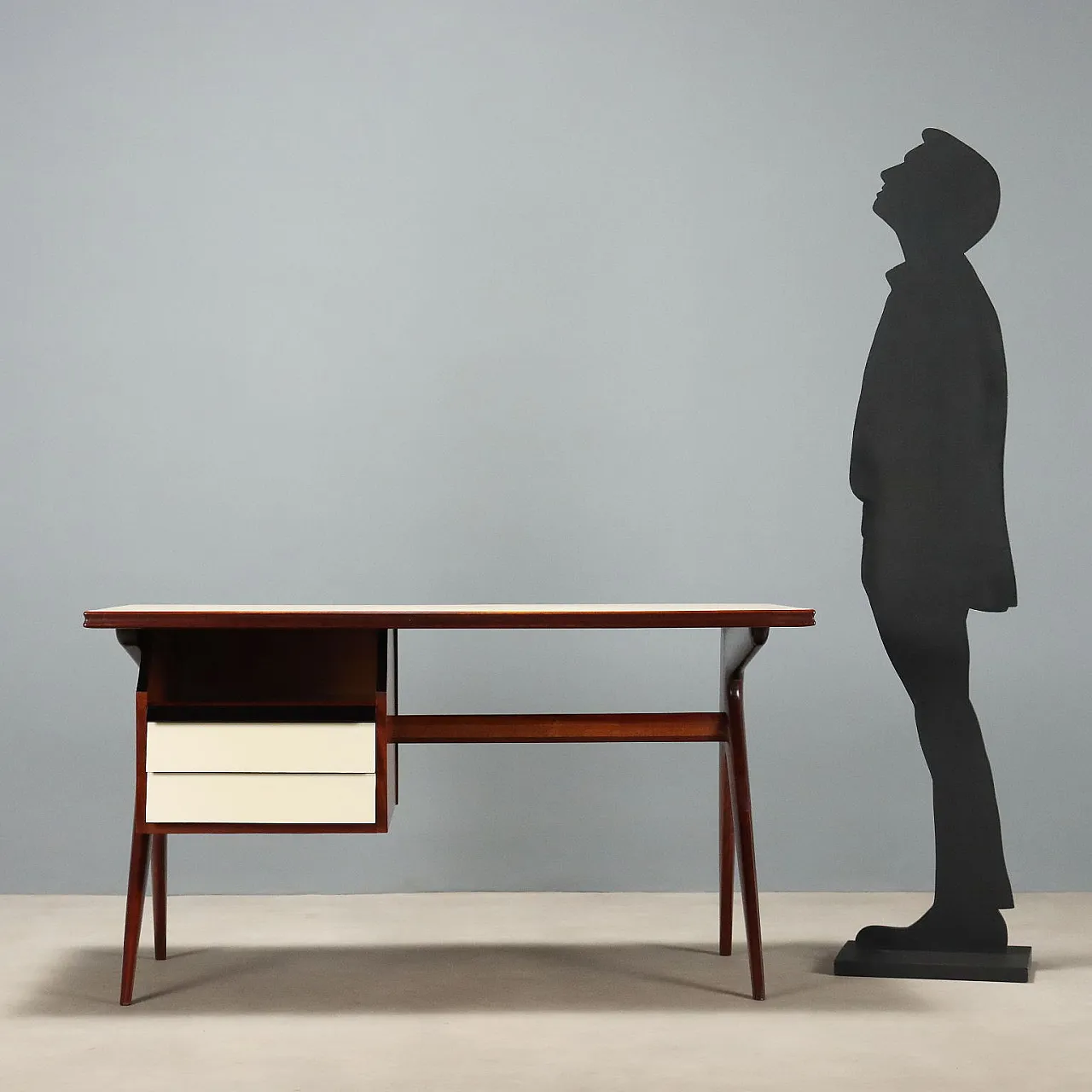 Wood and formica desk, 1950s 3
