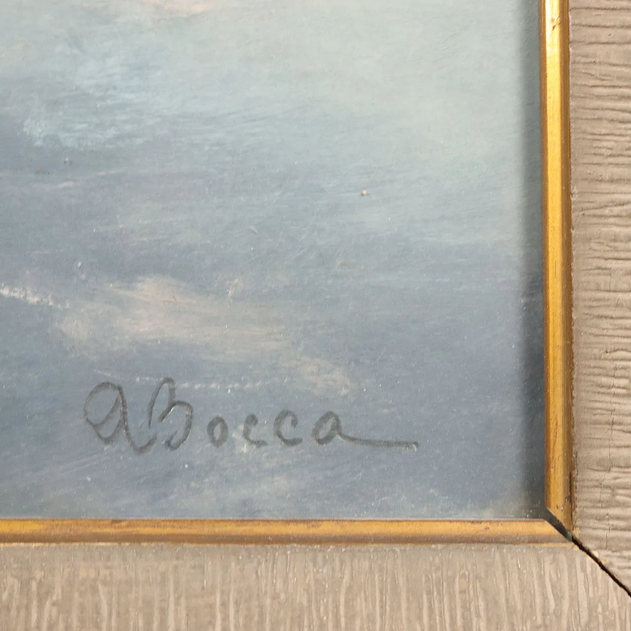 Anna Bocca, oil on cardboard with frame, 20th century 8