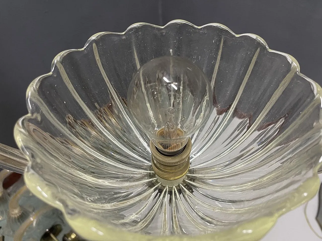 Lampada a sospensione in vetro di Murano di Ercole Barovier, anni '50 8